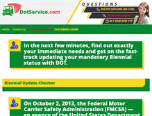 Tablet Screenshot of dotservice.com